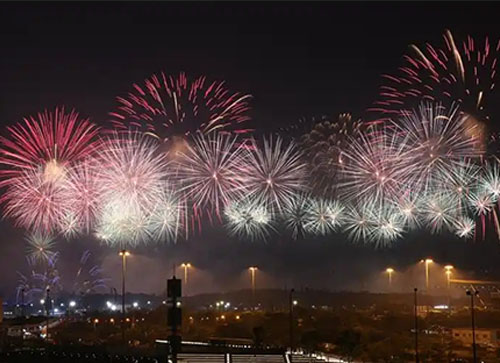 略阳县焰火晚会